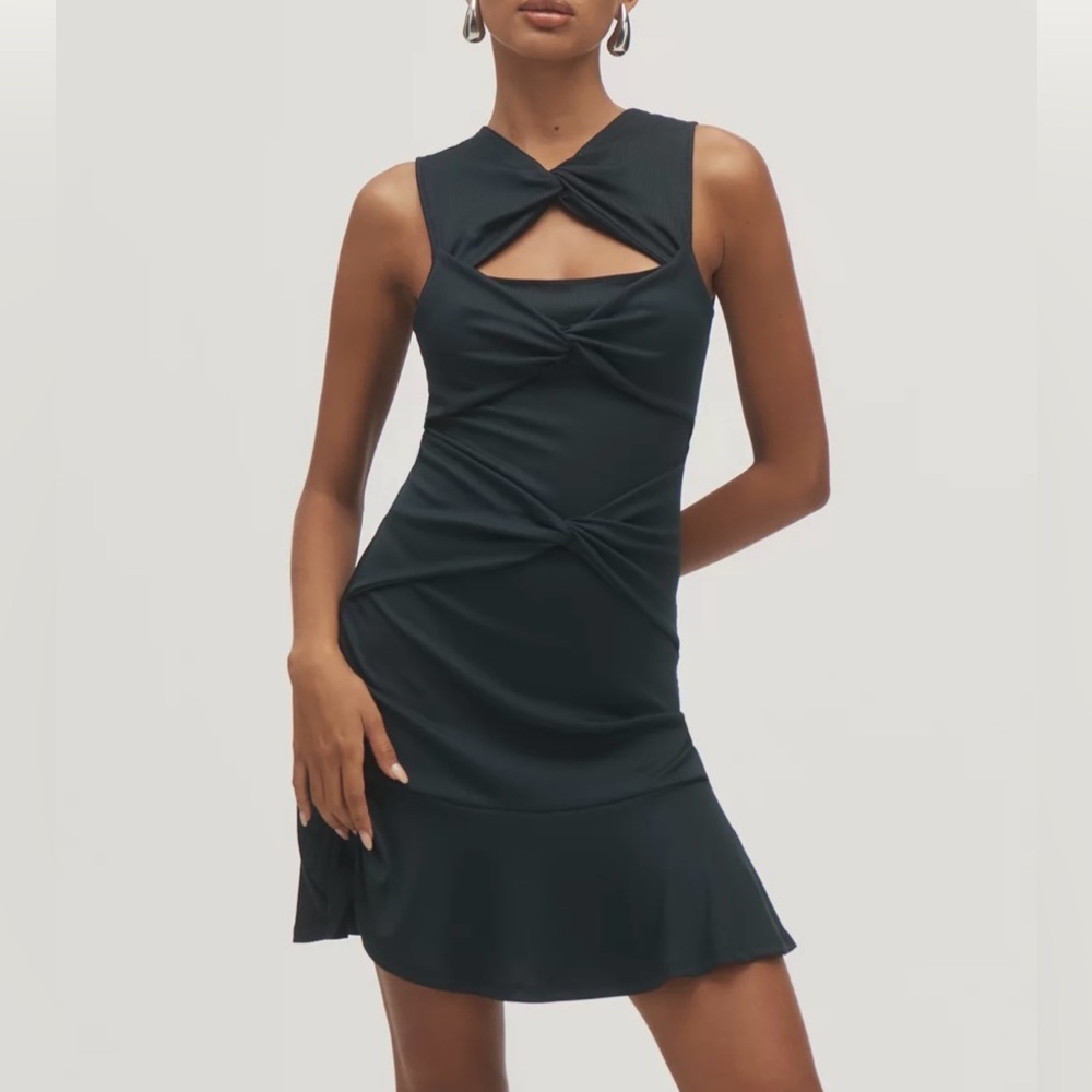 Anthropologie Midnight Twist Mini Dress